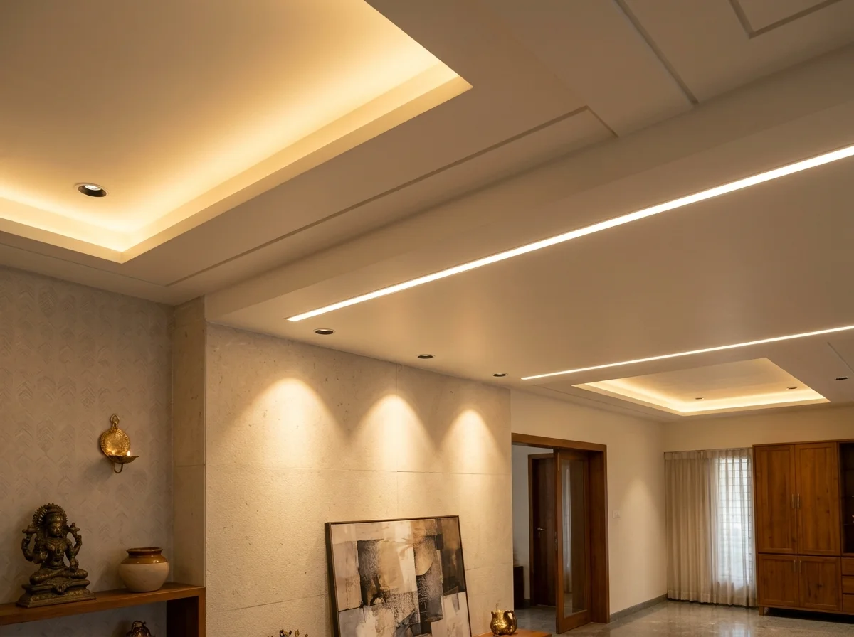 Architectural cove and linear magnetic profile lighting